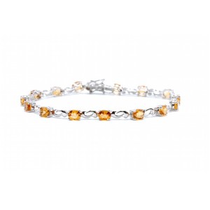 Citrine Link Bracelet