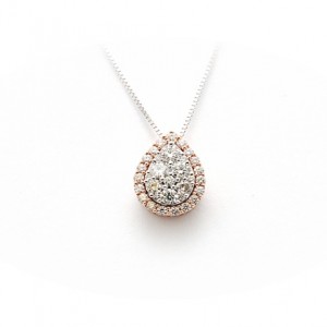 Pear Shaped Diamond Pendant