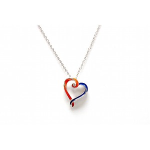 Syracuse University Inspired Heart Pendant