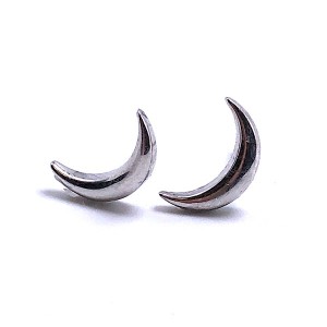 Sterling Silver Crescent Moon Earrings