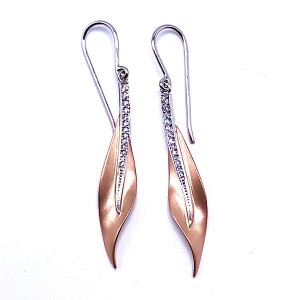 Simon G. Diamond Leaf Earrings