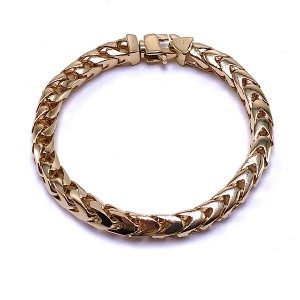 Men's Gold Franco Link Bracelet