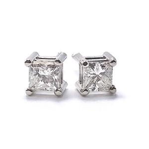 Solitaire Diamond Earrings