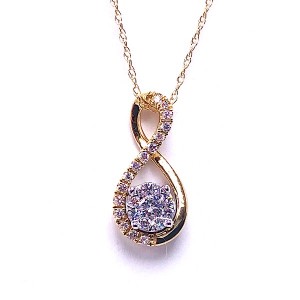Diamond Figure-8 Pendant