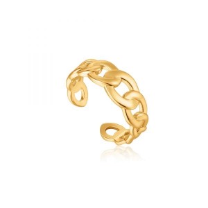 Ania Haie Curb Chain Adjustable Ring