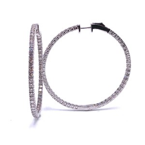 Diamond Hoop Earrings