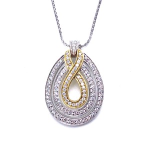Diamond Tear Drop Pendant