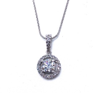 Halo Diamond Pendant