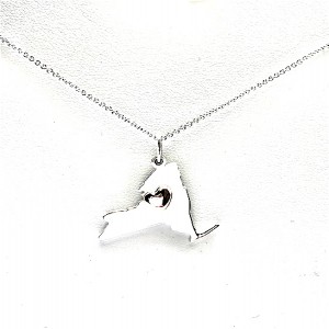 NY STRONG Pendant with Heart