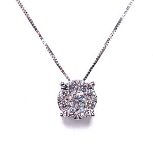 Multi Diamond Pendant by LoveBright