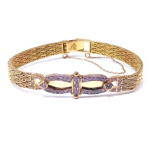 Estate Woven Diamond Bracelet