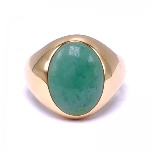 Estate Oval Adventurine Ring
