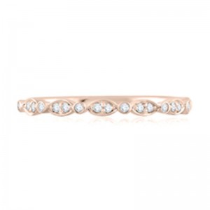 A.JAFFE Round & Marquise Diamond Stackable Ring