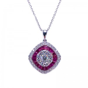 Simon G. Ruby & Diamond Pendant