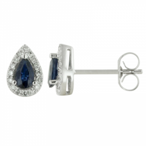 Sapphire and Diamond Earrings
