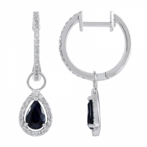 Sapphire & Diamond Earrings