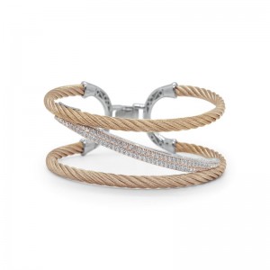 Alor Carnation Crossover Diamond Bracelet