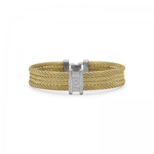 Alor Gold Cable Bangle Bracelet