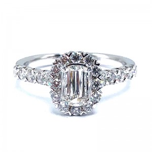 L'Amour Crisscut Diamond Engagement Ring