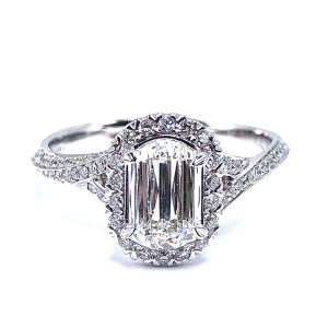 L'Amour Crisscut Diamond Engagement Ring