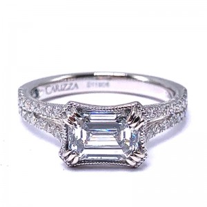 Emerald Cut Diamond Engagement Ring