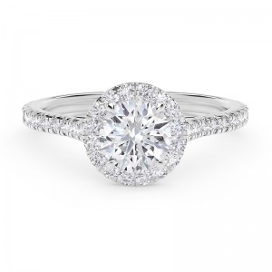 De Beers Forevermark Round Diamond Engagement Ring
