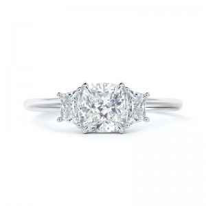 De Beers Forevermark Michaela's Three Stone Illusion Engagement Ring