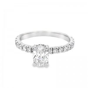 Oval Diamond Engagement Ring