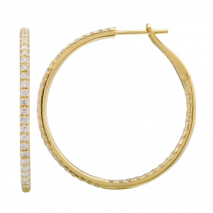 Diamond Hoop Earrings