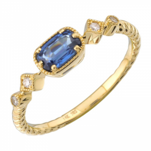 Sapphire & Diamond Ring