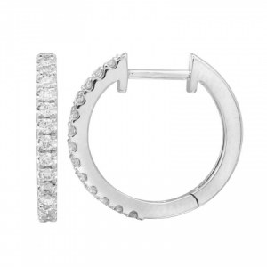 Diamond Hoop Earrings