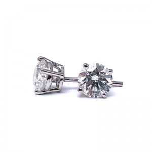 Diamond Solitaire Earrings