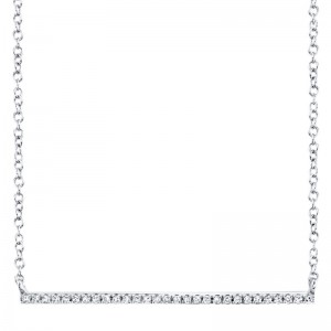 SHY Creation Diamond Bar Necklace
