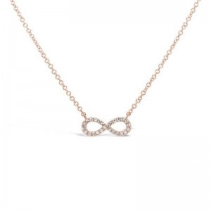SHY Creation  Diamond Infinity Necklace