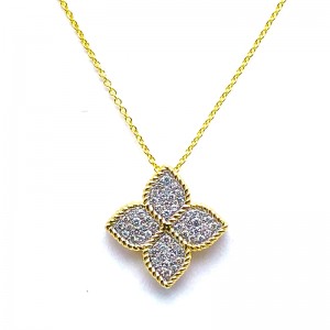 Diamond Flower Necklace