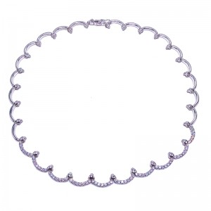 Scalloped Diamond Necklace