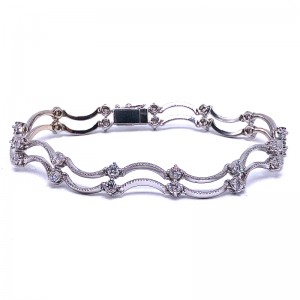 Double Row Diamond Bracelet