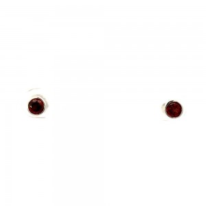 Garnet Earrings 4MM