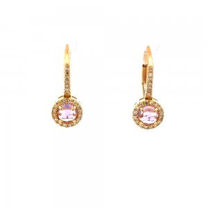 Amethyst and Diamond Earrings