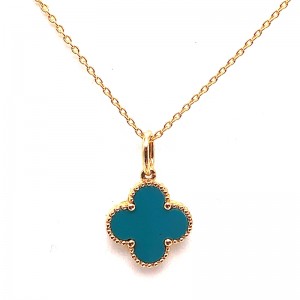 Turquoise Clover Pendant