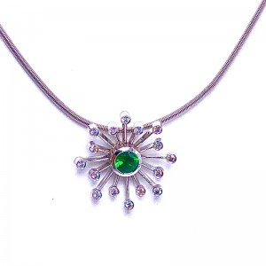 Estate Emerald & Diamond Pendant