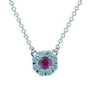 Ruby & Diamond Necklace
