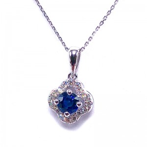 Sapphire & Diamond Pendant