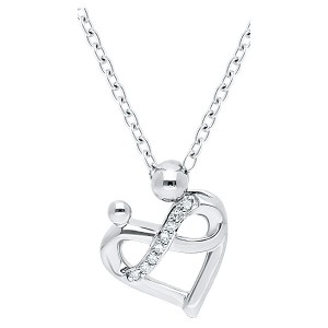 Mother and Child Heart Pendant