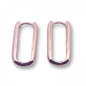 Huggie Paperclip  Earrings