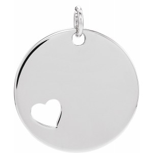Pierced Heart Engravable Necklace