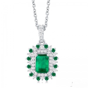 Emerald & Diamond Pendant