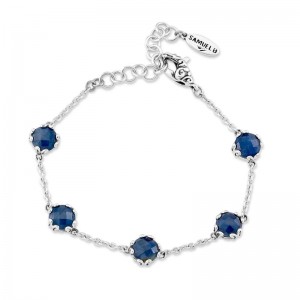 Samuel B. Sapphire Station Silver Bracelet