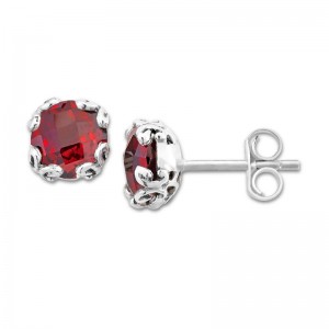 Samuel B. Garnet Stud Earrings