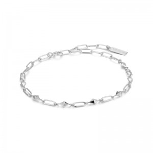 Ania Haie Silver Heavy Spike Bracelet